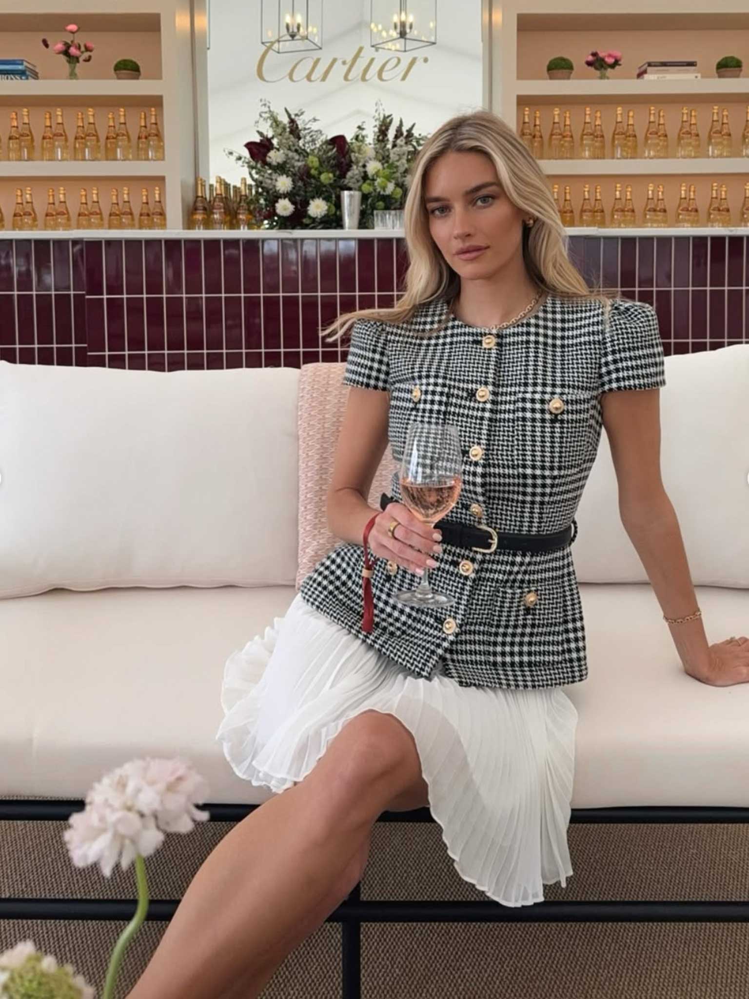 Chanel Houndstooth Tweed Jacket